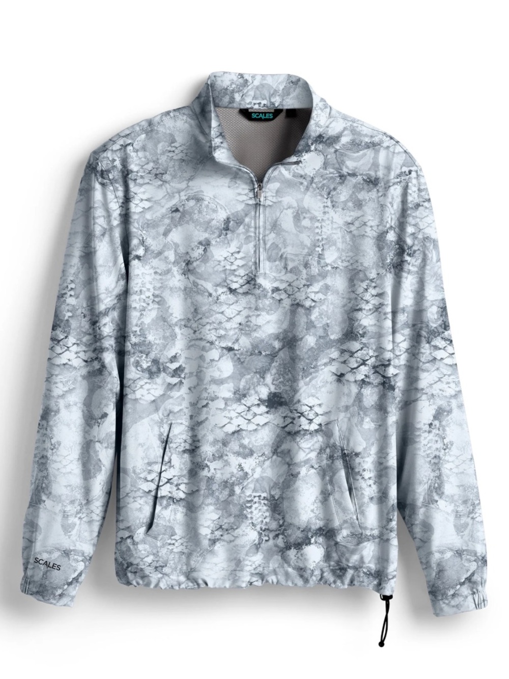 Scales Gear Scales Camo Quarter-Zip Men's Jacket Blue & White Medium
